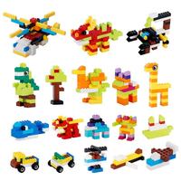 Set di Blocchi da Costruzione 500/1000 Pezzi in Plastica ABS, Mattoncini Fai-da-Te, Giocattoli Educativi Creativi per Bambini