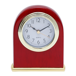 C9127 Vente en gros en stock, réveil de chevet en bois massif pour hôtel, horloge silencieuse rétro à quartz avec <span class=keywords><strong>veilleuse</strong></span> pour hôtel et chambre - Product Image 1