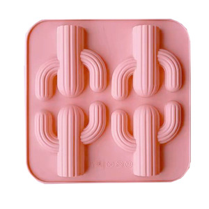 Moule en silicone réutilisable et écologique en forme de cactus 3D mignon pour bonbons gélifiés DIY, idéal pour gâteaux, fudge et chocolats. - Product Image 6
