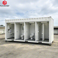 BELYOO - Unité Sanitaire Portable avec Plusieurs Cabines de Toilettes pour Projets Extérieurs
