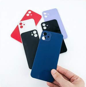 Coque arrière en verre de remplacement pour iPhone 12, panneau de boîtier de batterie, pièces de rechange en stock, vente en gros - Product Image 2