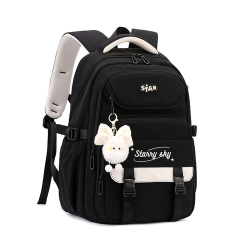 2025 Hot Selling Youthful Student Backpack for Girls Fashionable College Teens School Bags Ladies Casual Backpack Sturdy Bookbag