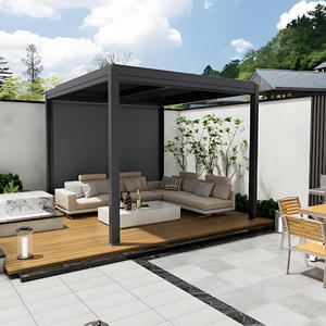 <span class=keywords><strong>Tente</strong></span> de pergola <span class=keywords><strong>solaire</strong></span> extérieure en aluminium Gazebo de jardin protégé contre les UV avec des caractéristiques électriques imperméables - Product Image 1