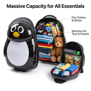 <span class=keywords><strong>Maleta</strong></span> Infantil Personalizada con Estampado de Animales Adorables, <span class=keywords><strong>Maleta</strong></span> de Viaje Rígida de ABS+PC de 16 Pulgadas con Ruedas Silenciosas - Product Image 2