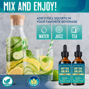 卸売OEMプライベートラベル天然ハーブ減量結腸肝臓クレンズ＆デトックス液状ドロップ消化促進健康補助食品 - Product Image 5