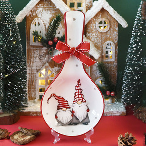 Porte-cuillère en céramique pour table à manger baguettes porte-serviettes Offre Spéciale transfrontalier série <span class=keywords><strong>nain</strong></span> de Noël - Product Image 2