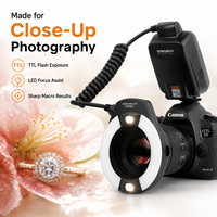 Flash annulaire TTL portable professionnel YN14EX pour appareils photo reflex numériques, lampe d'appoint LED à recyclage rapide pour photographie macro