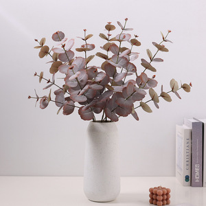 Artificial <b>Eucalyptus</b> Leaves Silk Flower Gray Indoor Wedding Decoration High Simulation Home Decor - Product Image 2