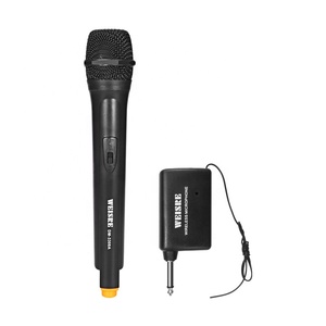 ไมโครโฟนแบบพกพาไร้สาย VHF ตั้งค่า DM-3308A การใช้งานแบบปลั๊กแอนด์เพลย์ฟรีสำหรับร้องเพลง - Product Image 3