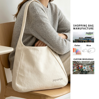 Sac fourre-tout spacieux en toile de coton robuste à poignées larges, idéal pour les courses, réutilisable, sac à bandoulière décontracté – Vente directe usine
