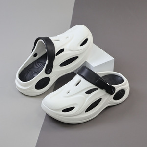 Sandales d'été confortables pour hommes à bout fermé, semelle EVA respirante, talon de 2-3 cm, chaussures de sport de plage, épaisseur moyenne - Product Image 6