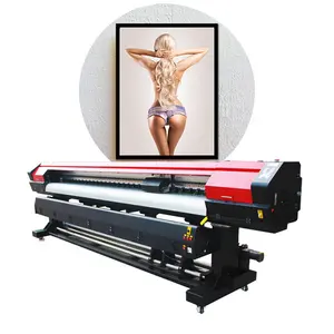 Máquina de impressora digital, novo design dx5 cabeça 10 pés decalque digital impressora grande formato eco solvente 3.2m
