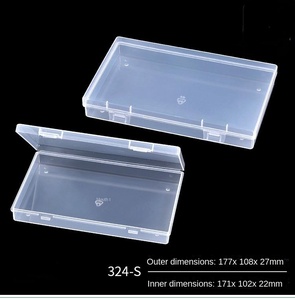 Boîte en plastique transparente boîte épaissie rectangulaire pp avec couvercle pièces boîte de rangement accessoires boîte matériel outil boîte d'emballage - Product Image 5