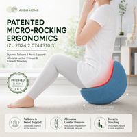 Coussin d'assise ergonomique d'équilibre pour chaise de bureau, siège d'entraînement à l'équilibre, non gonflable, 100% polyester, mousse éponge, rembourrage métallique
