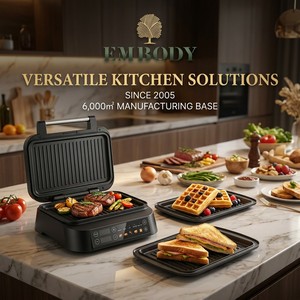 Piastra per Sandwich 3 in 1, Macchina per Waffle Digitale con 5 Programmi Intelligenti, Piastra in Ceramica Antiaderente, Macchina per Colazione - Product Image 4