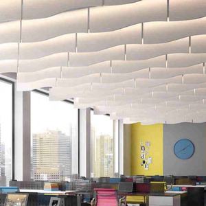 Paneles Acústicos Circulares Colgantes de Techo de 4x8 pies, Económicos, de China, con Buena Absorción de Sonido - Product Image 3