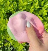 Jouet Squishy Pêche à Remontée Lente, Réaliste, Anti-Stress, Sensoriel, Fidget Toy, Fruit Géant, Vente en Gros, Cadeau Nouveauté