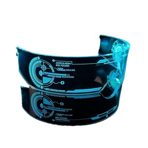 LED Luminous Glasses Shield Shape Multi Color <b>Light</b> Up For Parties Nightclubs Bars Entertainment Venues - Product Image 5