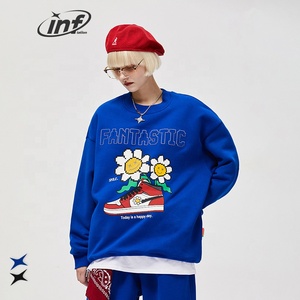 INFLATION 400gsm <span class=keywords><strong>boss</strong></span> – sweat-shirt réfléchissant à imprimé d'écran, sweat-shirt à capuche doublé de molleton Oversize grande taille - Product Image 4