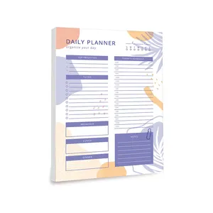 Folhas personalizadas impressão personalizada sem datas, folhas de bloco de notas do planejador mensal diário