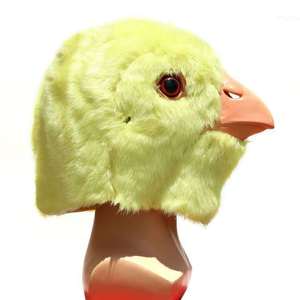 Masque de poulet en peluche TIANHONG, taille unique, couvre-chef en latex pour costume de fête d'Halloween - Product Image 5