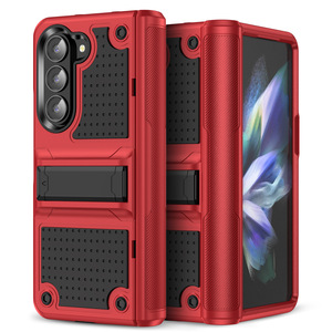 เคสโทรศัพท์ Z <span class=keywords><strong>Flip</strong></span> 4 จากโรงงานโดยตรง - ดีไซน์ทันสมัย เป็นมิตรกับสิ่งแวดล้อม ผลิตจาก TPU+PC ป้องกันรอยนิ้วมือ กันกระแทก พร้อมขาตั้งในตัว - Product Image 4