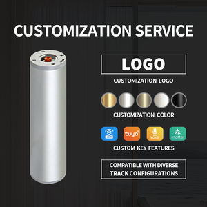 Motor de control remoto KYOK para riel elíptico plateado - Riel de cortina eléctrico silencioso para el hogar moderno - Product Image 1