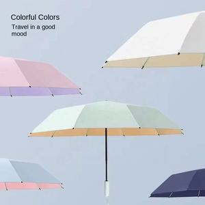 Nuevo Sombrilla Plegable Clásica de 105 cm con Revestimiento de Color Automático, Resistente a los Rayos UV, Apertura Automática con Botón, Doble Uso - Product Image 3