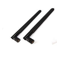 Antenne WiFi 2,4 GHz en caoutchouc, double bande 2,4G 5,8G, connecteur SMA rotatif, antenne omnidirectionnelle pour passerelle sans fil et module réseau