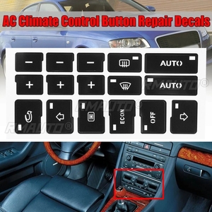 16 Keys <b>Car</b> Air Condition Ac Climate Control Button Repair Stickers <b>Decals</b> for Audi A4 B6 B7 2000 2001 2002 2004 Auto Sticker - Product Image 1