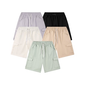 0.3 kg 30X30X2 cm 95% coton 5% Spandex nouvelle toile Vietnam tricoté respirant taille élastique Cargo court vêtements pour hommes courts - Product Image 1
