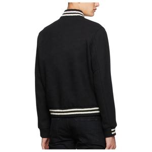 OEM y ODM Ropa informal Hombres Letterman Chaqueta Béisbol Streetwear Tallas grandes Elegante Negro Casual Letterman Chaquetas para la venta - Product Image 3