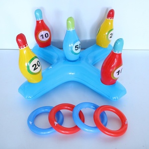 Vendita calda gonfiabile Bowling Set gioco all'aperto giocattolo <span class=keywords><strong>per</strong></span> i <span class=keywords><strong>bambini</strong></span> comprende anello e perni - Product Image 1