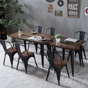 Metal de madera <span class=keywords><strong>VIP</strong></span> restaurante al aire libre vestíbulo del hotel restaurante comercial mesa y silla y mesa para restaurantes - Product Image 6