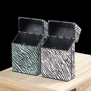 Boîte à cigarettes en plastique à motifs zébrés <span class=keywords><strong>de</strong></span> 20 épaisses, étui à cigarettes masculin anti-pression et anti-humidité à boucle d'emballage entier - Product Image 1