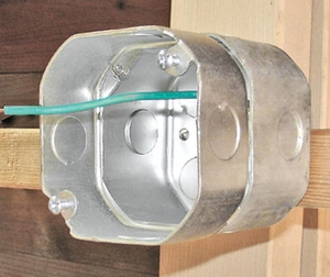 4 trong Thép mạ kẽm Bạc Bát giác hộp rút ra 1-1/2 trong sâu bát giác ổ cắm hộp với Cáp kẹp điện Kim loại hộp - Product Image 5