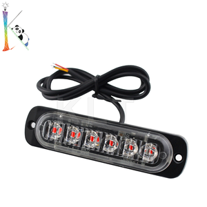 Nueva Barra de Luces de Emergencia <span class=keywords><strong>Calite</strong></span> de 6 LED, Luz Estroboscópica de Aluminio para Auto, Camioneta, Motocicleta, 12-24V, 1 Año de Garantía - Product Image 4