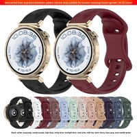 Nouveau bracelet en silicone respirant et doux avec motif floral gravé au laser pour Garmin 18/20/22 mm et pour GT6/5/4
