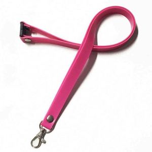 Silicone Neck <b>Lanyard</b> Strap Promotional Custom Logo Dye <b>Polyester</b> Pantone Print - Product Image 3