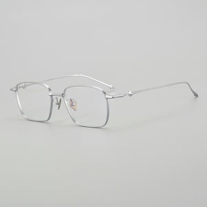 Kacamata gaya klasik uniseks Titanium murni OEM dengan kacamata bingkai kacamata penjualan terbaik Titanium optik logo kustom - Product Image 3