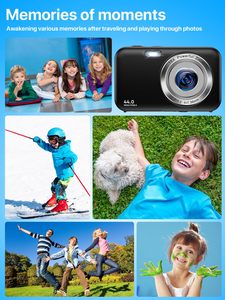 Vlog CCD Camara Pocket Vlogging fotografía 44mp Foto Mini pequeño para niños 1080p DSLR cámaras de <span class=keywords><strong>video</strong></span> cámaras instantáneas - Product Image 4