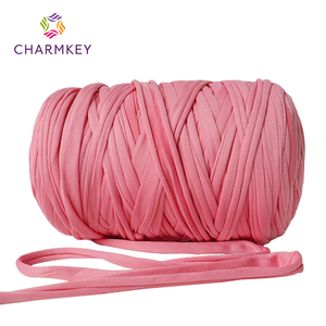 Charmkey Grandes touffes <span class=keywords><strong>de</strong></span> tissu haute élasticité ligne rayée <span class=keywords><strong>laine</strong></span> <span class=keywords><strong>épaisse</strong></span> boule au crochet cool pantoufles lit <span class=keywords><strong>laine</strong></span> à la main bricolage tricot - Product Image 6