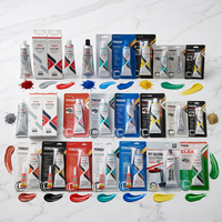Mastic silicone RTV blanc haute température, neutre, pâte lisse, pour joints de verre, construction et automobile