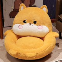 Sofá cama de animales de dibujos animados con diseño de oso al por mayor, sofá cama con asiento de animales de peluche divertidos y esponjosos