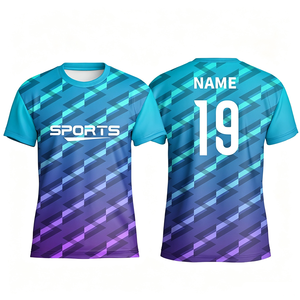 เสื้อวิ่งตาข่ายแห้งเร็ว ระบายอากาศได้ดี เสื้อยืดกีฬา ปรับแต่งได้สำหรับกิจกรรมทางวัฒนธรรม เสื้อทีมกีฬาแขนสั้น - Product Image 2