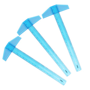 Righello a T in Plastica Altamente Trasparente Foska per <span class=keywords><strong>Disegno</strong></span> e Cornici, con Foro per Appendere, Facile da Impugnare e Conservare - Product Image 1