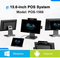Monitor de pantalla dual NFC Windows 10/11 Android SDK Loyverse Software POS PC Comprar Caja registradora Cajón Makinesi Pago para venta minorista