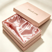 Boîte cadeau rigide de luxe en gros, deux pièces, pour parfums et artisanat, avec couvercle amovible et doublure en satin de soie