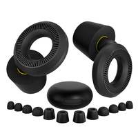 Nouveaux bouchons d'oreilles personnalisés en silicone/mousse à mémoire de forme - Confort pour dormir, anti-ronflement, ajustement sur mesure - Réduction du bruit de 30 dB (SNR) pour un sommeil silencieux