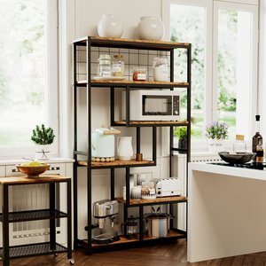 Wholesale Household Storage Rack Wood Metal Storage Cabinets Kitchen Spice Rack Organizer Storage Racks Shelving Units